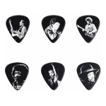Lata De 12 U?etas Hendrix Med-silver Retrato Dunlop Jh-pt06m - Imagen 2