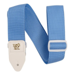 Ernie Ball 4037 Correa Tahali Guitarra Strap Negro Polypro Color Azul Claro
