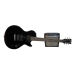 Pack Guitarra Les Paul Y Amplificador 15w Creep Completo Bk