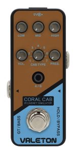 Pedal Guitarra/ Bajo Simulador Gabinete Valeton Coral Cab - Imagen 2