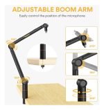 Soporte De Mesa Regulable T/brazo Para Microfono Maono Ba-90 - Imagen 3