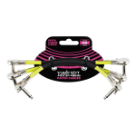 Cable Interpedal Ernie Ball Pack X 3u Plug Chatos Ang. 15cm