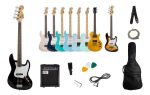 Pack Bajo Jazz Bass Y Amplificador Creep Completo Bk - Imagen 2