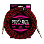 Cable Instrumento Ernie Ball 7,5 Mts Red Black Entelado 6398