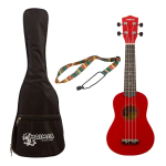 Ukelele Soprano Creep Waimea Rojo + Funda + Correa!