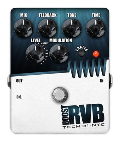 D_891473-MLA85745688168_062025-F.jpg Pedal Reverb Analogo Con Booster Tech 21 Sansamp Rvb-t Color Blanco - Imagen 1