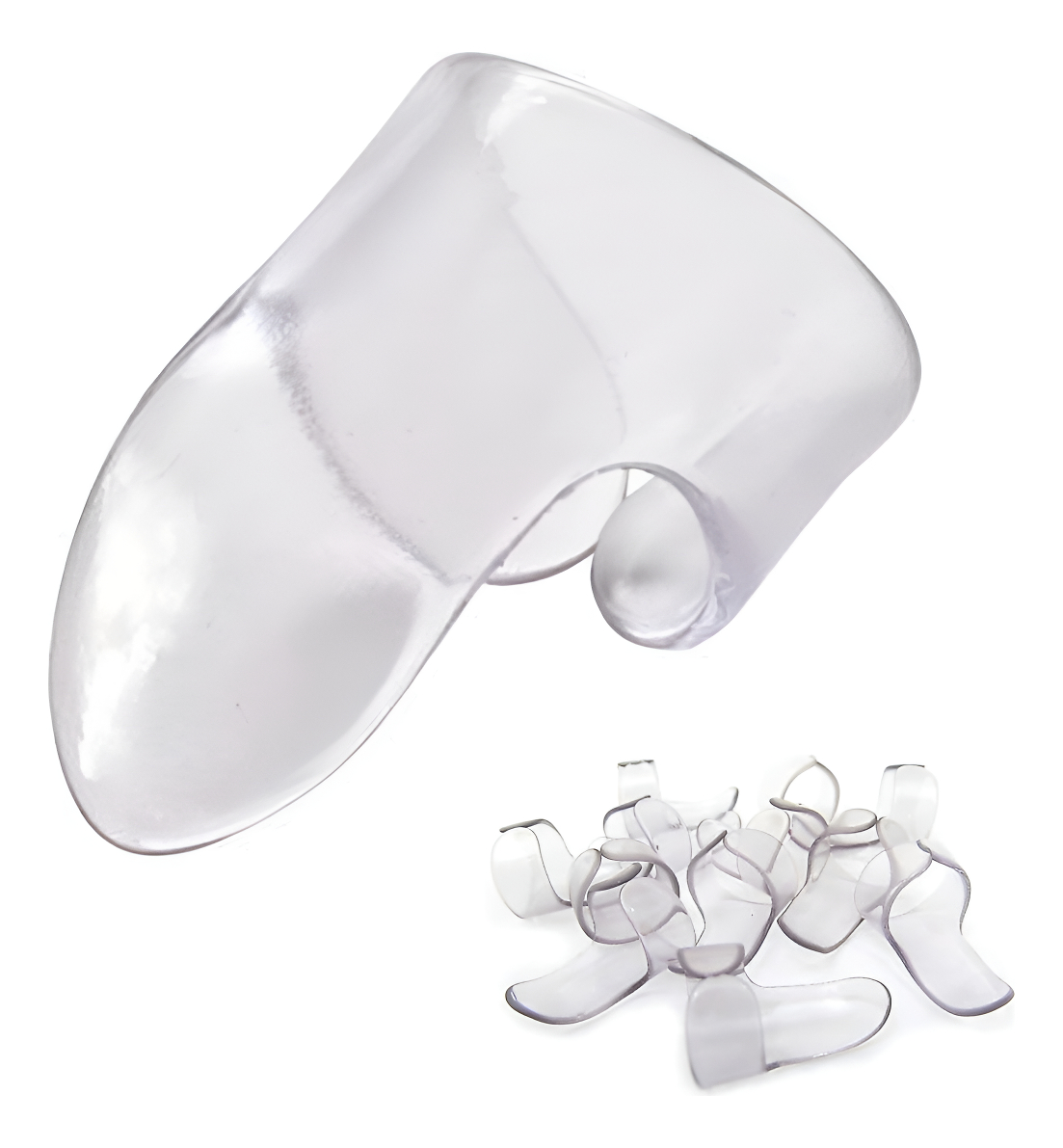 D_891650-MLC92332055361_092025-F.jpg Set 12 U?etas Fingerpick Clear Md-12/bg Jim Dunlop 9032r - Imagen 1