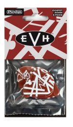 Kit De 6 Palhetas Dunlop Evh Shark Guitarra Max-grip Evhp07 Cor Vermelho/branco Tamanho 0.60 Mm Rojo/blanco [palhetas Para Instrumentos De Cuerda] 0.60mm - Imagen 4