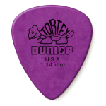 Uñetas Jim Dunlop 418p 1.14 Tortex Std Pack X 12 Color Violeta Tamaño Mediano