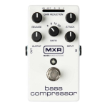 Pedal De Efecto Mxr Bass Compressor M87 Blanco