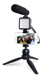 Kit Microfono Soporte Y Luz Led Maono Au- Cm11pl Poadcast - Imagen 2