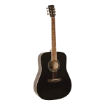 Savannah Sgd-12-bk Dreadnought Guitarra Black