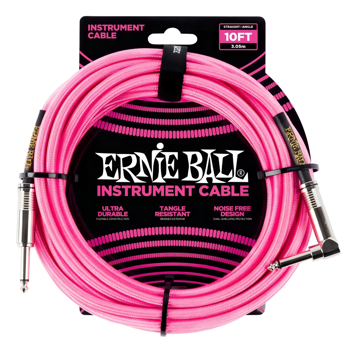 D_935596-MLA99545005506_122025-F.jpg Ernie Ball Cable Para Instrumento P06078 3 Mts Rosa - Imagen 1