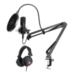 Kit Microfono Condensador Usb Y Auriculares Maono Au-a04h