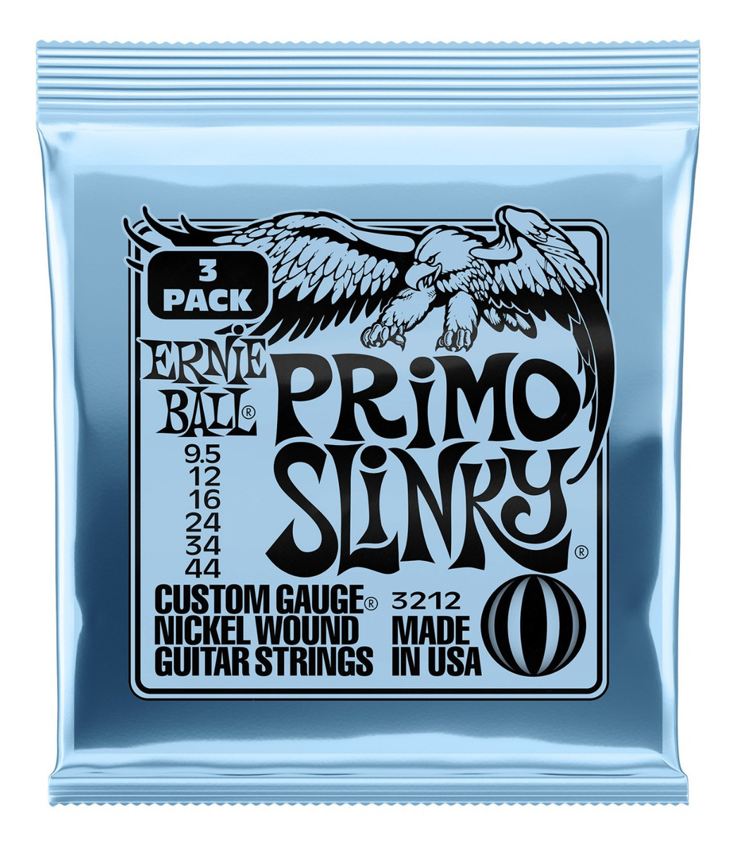 D_950568-MLC52711132517_122022-F.jpg Cuerdas Guitarra Electrica Pack X3 Ernie Ball Primo .009,5 - Imagen 1