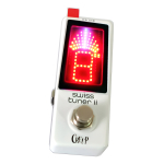 Pedal Afinador Swiss Tuner Ii Creep Cromático Guitarra Bajo Blanco