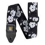 Correa Ernie Ball Classic P05357 Color Vanilla Rose Negro Floreado Flor