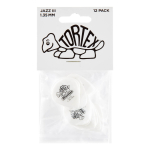 U?etas Jim Dunlop (561pjr) Tortex Wht Jz3 Pack X12 1.35mm - Imagen 2