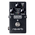 Pedal De Efecto Reverb Mxr M300 Para Guitarra Eléctrica Con 6 Estilos Negro