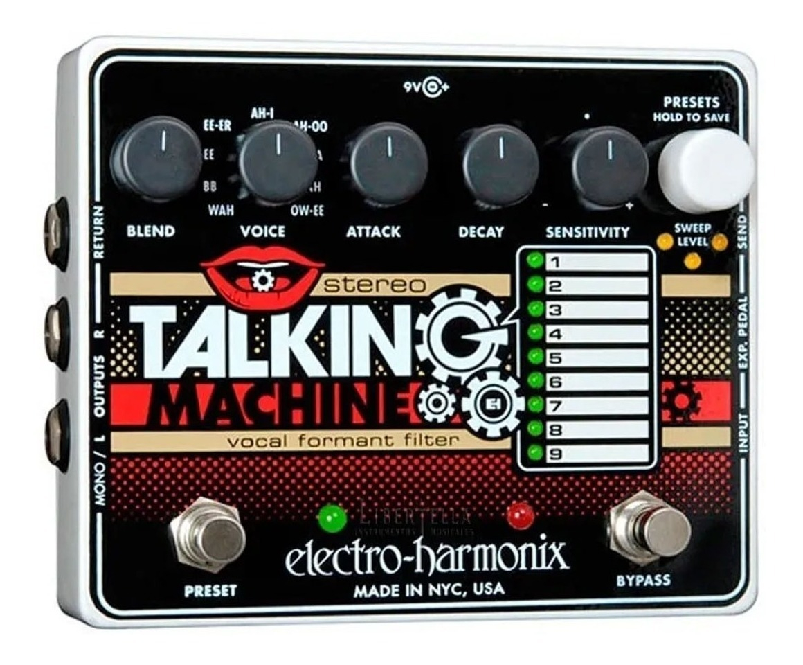 D_969051-MLU71834288886_092023-F.jpg Pedal Electro Harmonix Stereo Talking Machine Guitarra Color Negro/rojo/blanco - Imagen 1