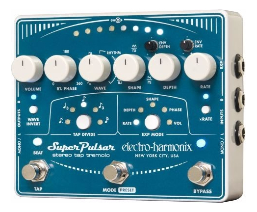 D_973031-MLA99948615177_112025-F.jpg Pedal Tremolo Electro-harmonix Super Pulsar Guitarra Eléctrico Estéreo Azul - Imagen 1