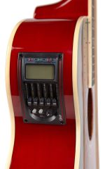 Guitarra Acústica Creep Con Funda Eq 5 Bandas Red C/corte - Imagen 2