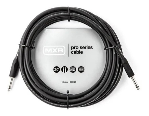 D_981799-MLA99481395578_112025-F.jpg Cable Plug Jack 6m Negro Mxr Dcix20 Audio Video Conector Macho - Imagen 1