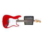 Pack Guitarra Stratocaster Y Amplificador 15w Creep Red Comp