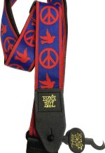 Correa De Guitarra Ernie Ball R/b Peace Love Jacquard - Imagen 2