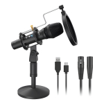 Micr?fono De Mesa Maono Con Soporte Au Hd300t Dinamico Card.