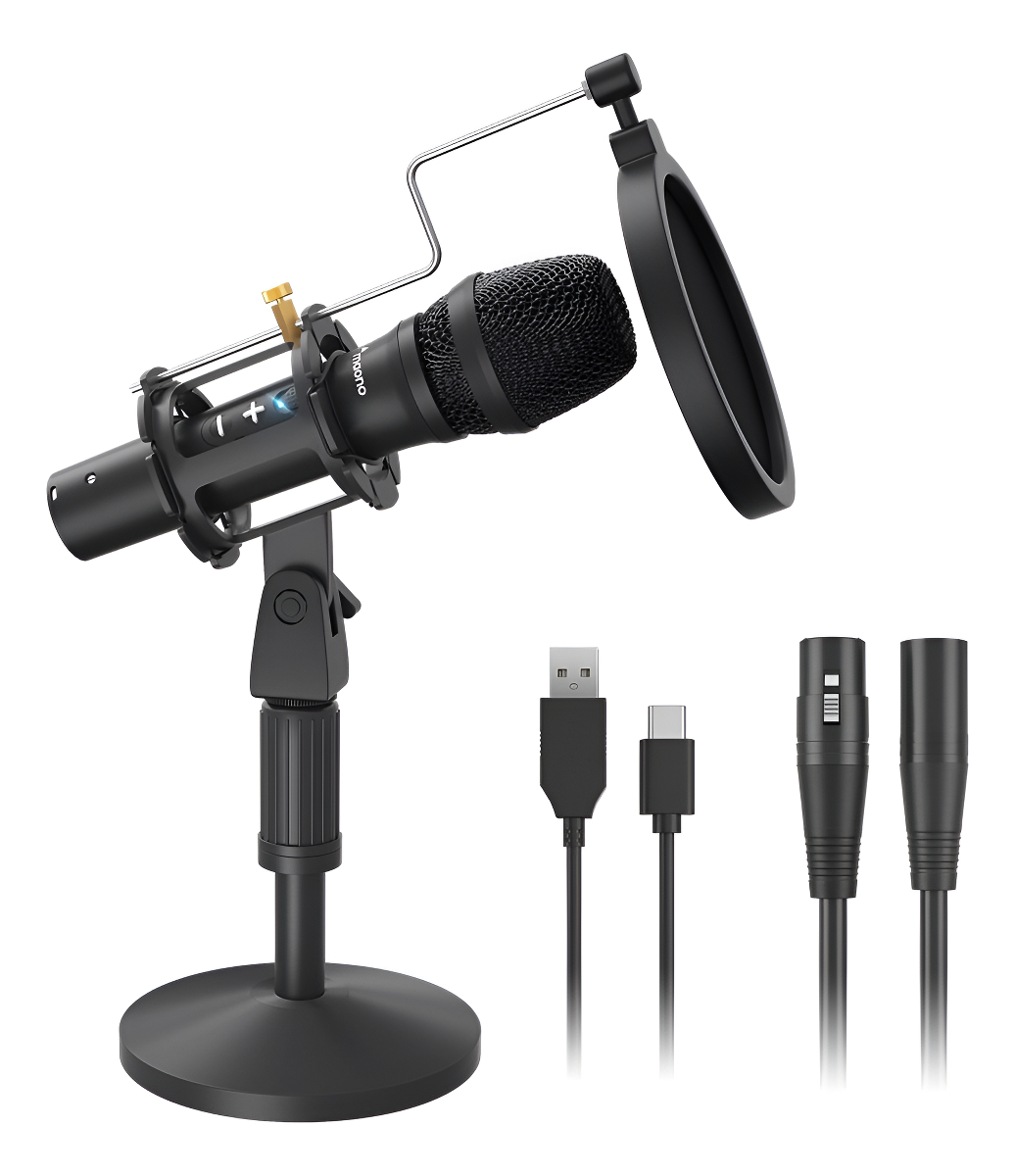 D_991983-MLC92246981924_092025-F.jpg Micr?fono De Mesa Maono Con Soporte Au Hd300t Dinamico Card. - Imagen 1