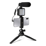 Kit Microfono Soporte Y Luz Led Maono Au- Cm11pl Poadcast
