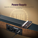 Sonicake Guitarra De Viaje, Kit De Guitarra Eléctrica Acústica Acero - Imagen 4